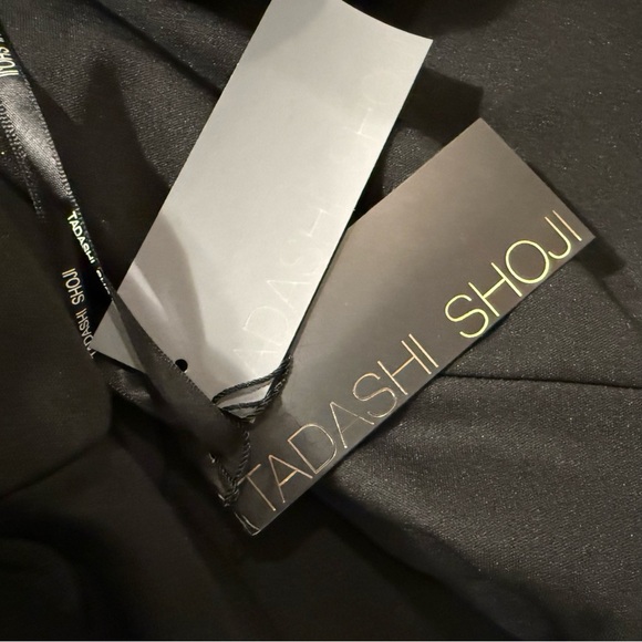 Tadashi Shoji Silk Party Cocktail Dress chic Sz 10 Demure Classic elegant flowy - Picture 12 of 15